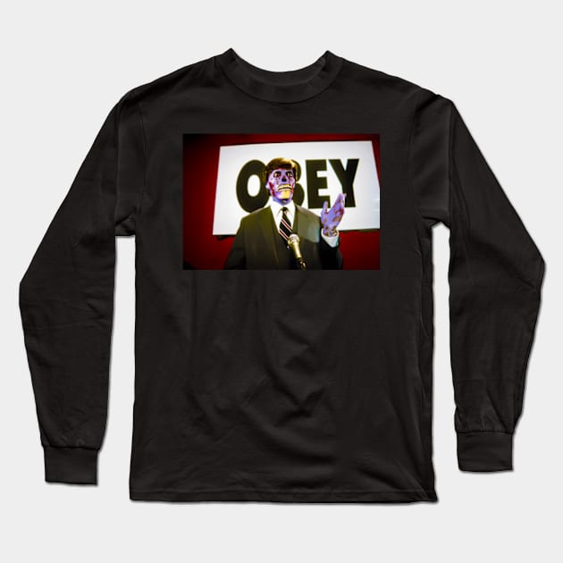 They Live Obey Long Sleeve T-Shirt by ArtFactoryAI